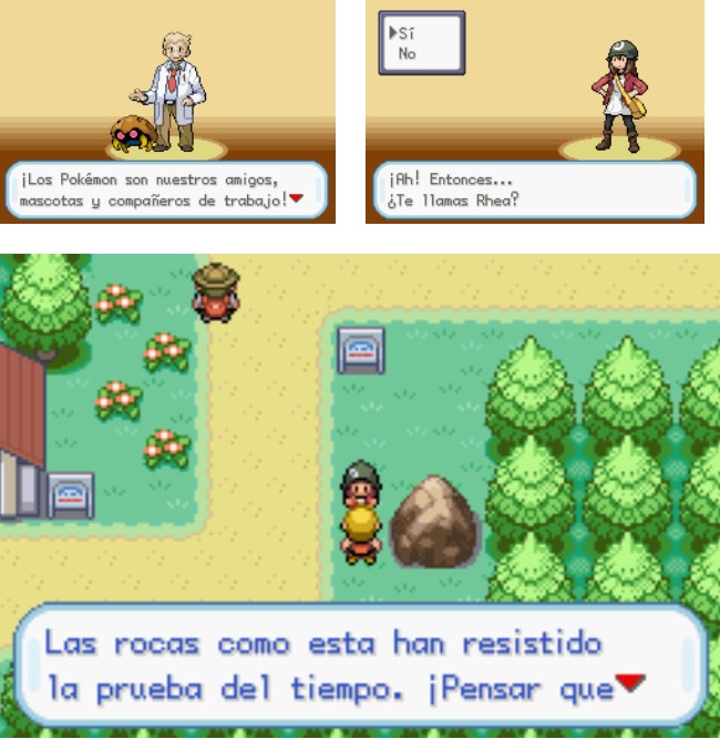 imagenes del juego pòkemon gaia en español para gba